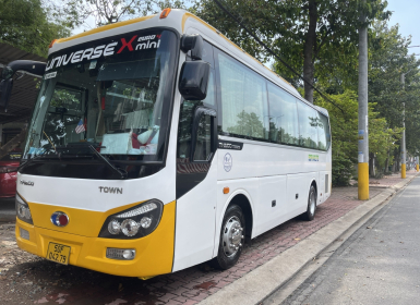 Cho thuê xe du lịch 29 chỗ giá rẻ tại Bình Dương - Công ty Đại Đồng Đen